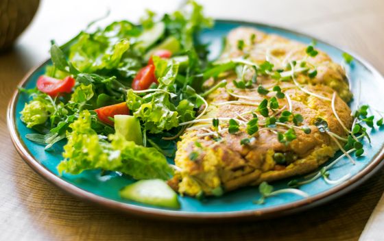Veganski omlet od brašna slanutka