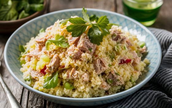 Hladna salata od kus-kusa i tune iz konzerve