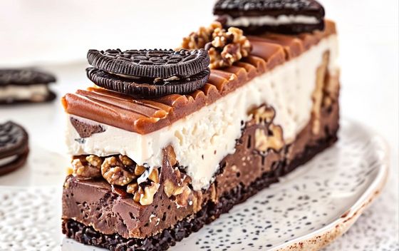 Oreo cheesecakle s čokoladom i orasima