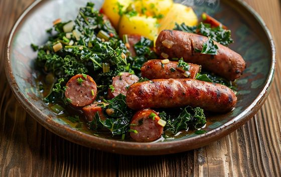 Grünkohl und pinkel