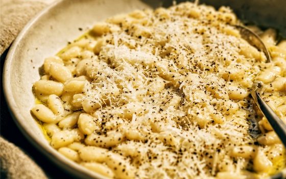 Bijeli grah cacio e pepe