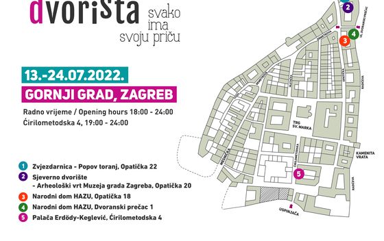Zagreb, Gornji grad - Dvorišta