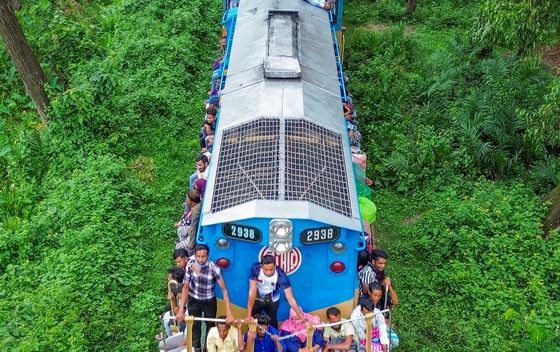 Pretrpani vlak u Bangladešu - 5
