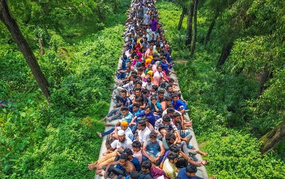Pretrpani vlak u Bangladešu - 6