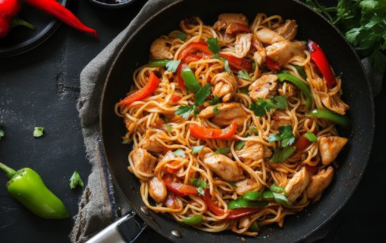 Stir fry s piletinom