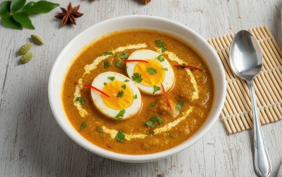 Curry od kuhanih jaja