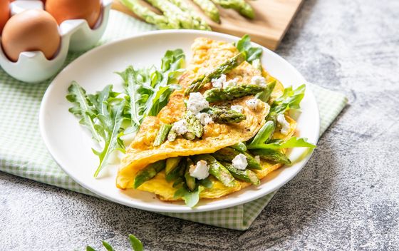 Omlet od šparoga i sira