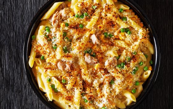 Složenac od tune, tjestenine i sira