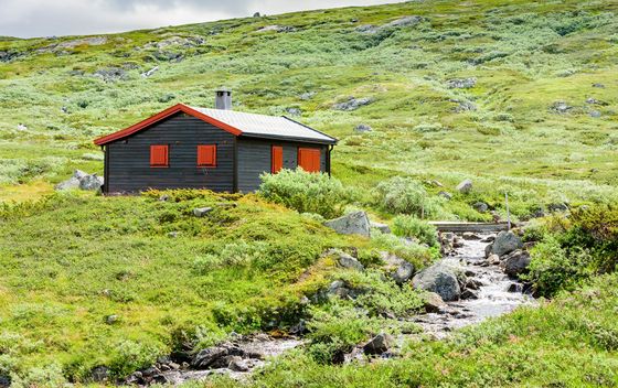 Drvene kućice u Hardangerviddi, Norveška