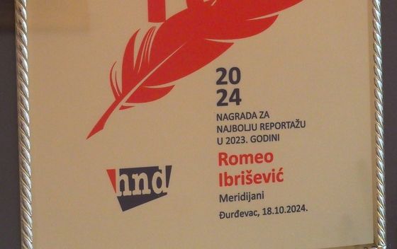 Romeo Ibrišević nagrađen je za najbolju reportažu u kategoriji “Lijepom našom“ - 2