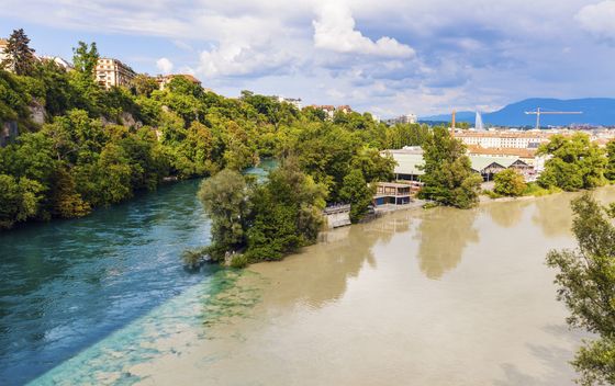 Mjesto gdje se spajaju Rhone i Arve - 2