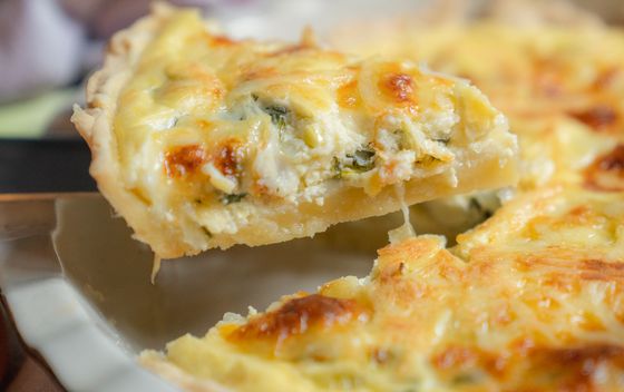 Quiche s porilukom i špinatom - 2