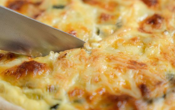 Quiche s porilukom i špinatom - 4