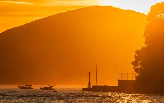 Zalazak sunca iz uvale Kašjuni - 1