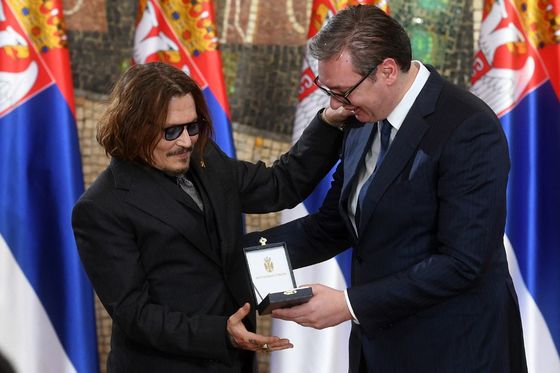 Johnny Depp i Aleksandar Vučić