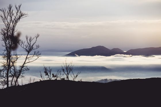 Pogled s Medvednice na maglovito podnožje