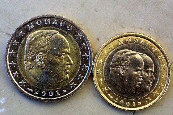 Kovanica od jednog eura, ilustracija