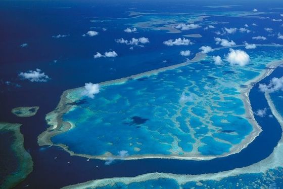 Chagos otočje iz zraka