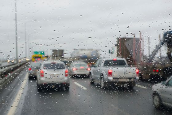 Gužva u prometu, ilustracija