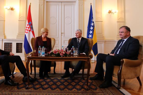 Kolinda Grabar-Kitarović u Sarajevu (Foto: AFP)
