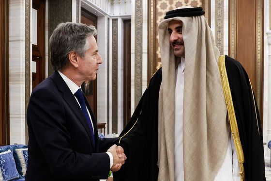 Antony Blinken i emir šeik Tamim bin Hamad al-Tani