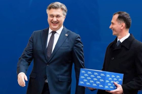 Andrej Plenković i Dragan Primorac