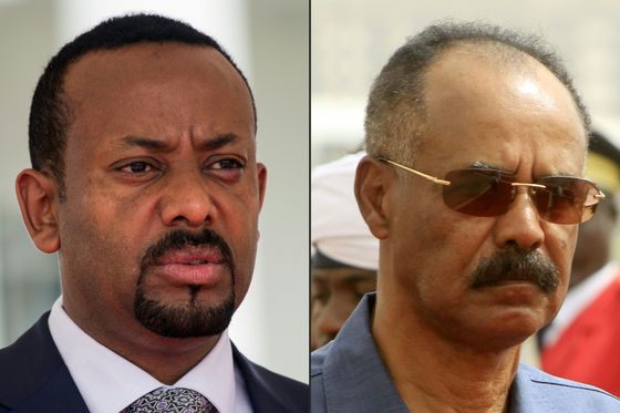 Abiy Ahmed i Issaias Afwerki (Foto: AFP)