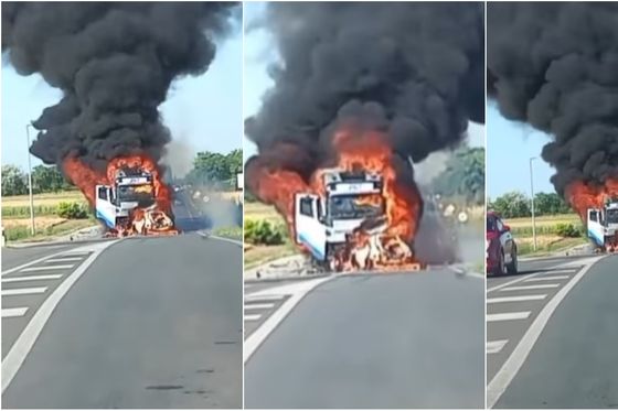 Sudar kamiona i automobila