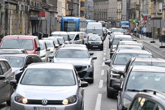 Prometna gužva u Zagrebu