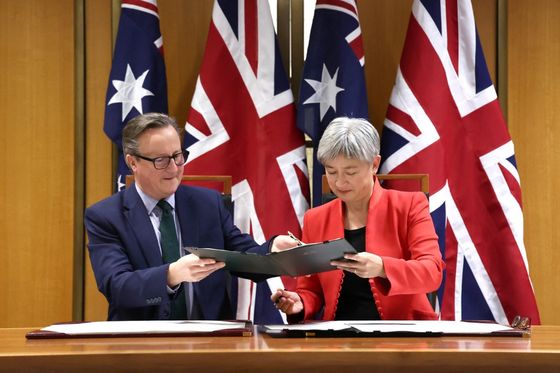 David Cameron i Penny Wong