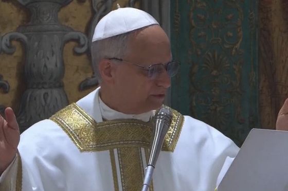 Papa Lav XIV. predvodi misu