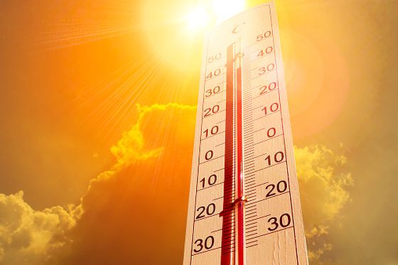 Visoke temperature, ilustracija