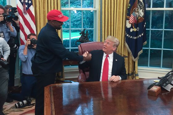 Kanye West i Donald Trump (Foto: AFP)