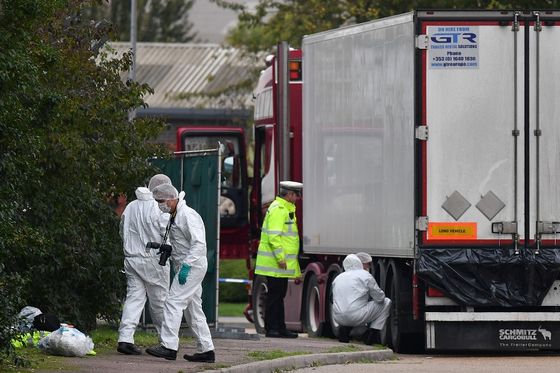 Hladnjača u kojoj su se nasmrt smrznuli kineski migranti (Foto: AFP)