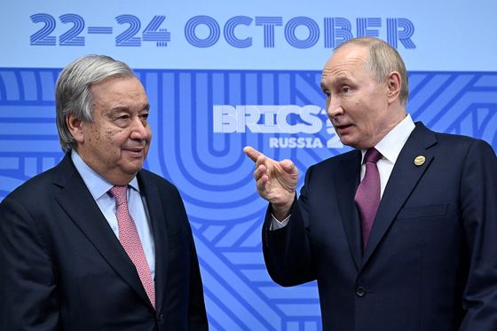 Antonio Guterres, Vladimir Putin