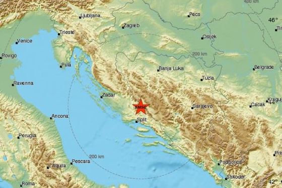 Potres pogodio BiH (Foto: EMSC)