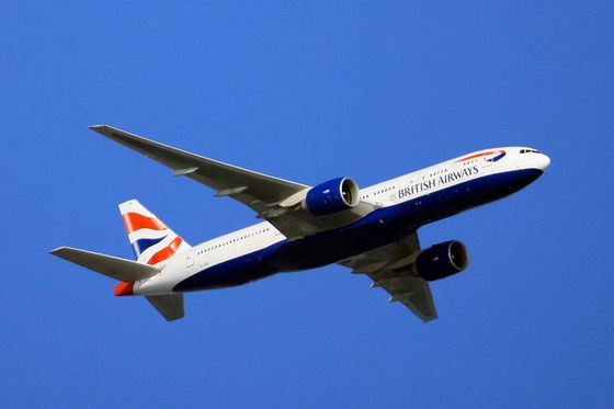 Avion British Airwaysa, ilustracija