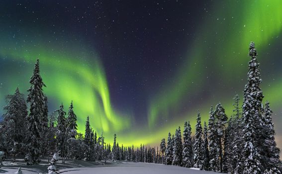 Polarna svjetlost se često na sjeveru Finske