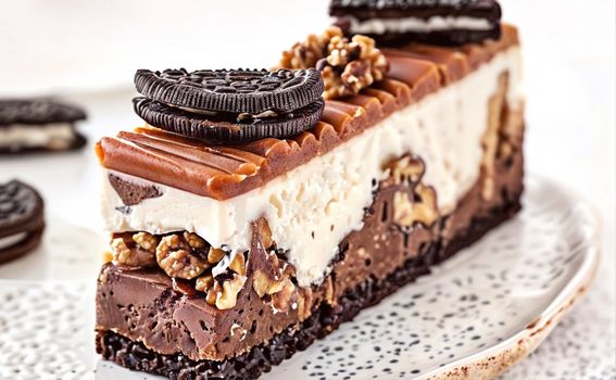 Oreo cheesecakle s čokoladom i orasima