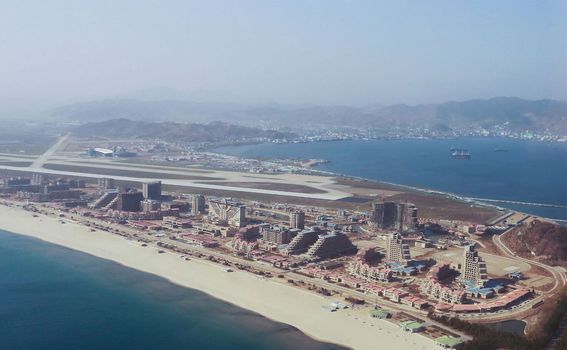 Pogled na Wonsan Beach Resort iz zraka iz 2018. godine