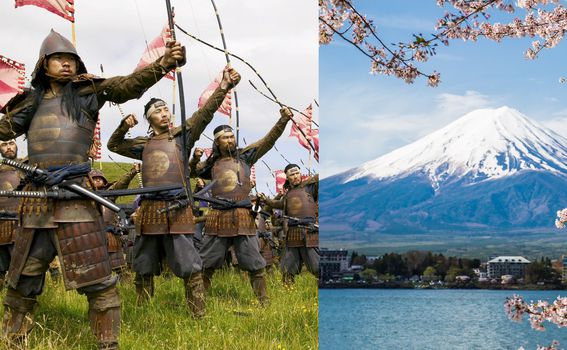 Posljednji samuraj iz 2003. nije sniman u Japanu, već na Novom Zelandu - zbog sličnosti planine Egmont Mt. Fujiju