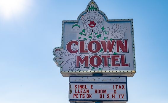 Clown motel u gradu Tonopah u Nevadi, SAD - 1