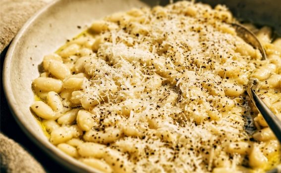 Bijeli grah cacio e pepe