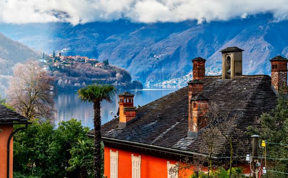Pogled na jezero Maggiore iz kantona Ticino