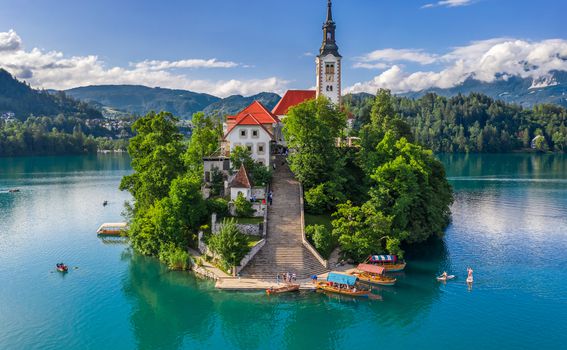 Otok na jezeru Bled, jedini otok u Sloveniji