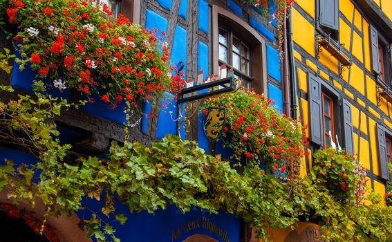 Riquewihr je čaroban zbog mnoštva boja koje prevladavaju na ulicama ovog srednjovjekovnog grada