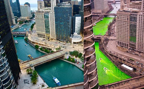 Chicago boji u zeleno vodu za Dan sv. Patrika svake godine