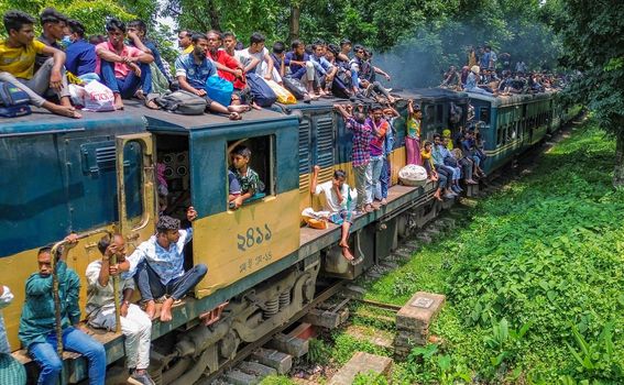 Pretrpani vlak u Bangladešu - 4