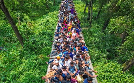 Pretrpani vlak u Bangladešu - 6