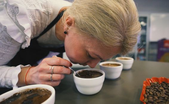 Coffee cupping